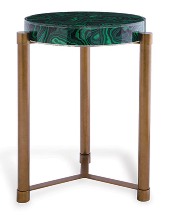 Port 68 Malachite Accent Table