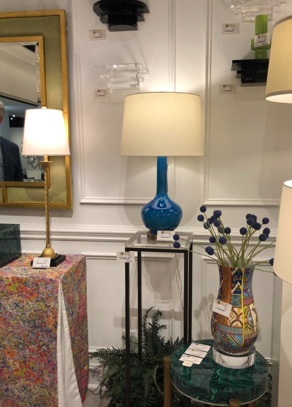 Alex Table Lamp by Port 68 in Turquoise