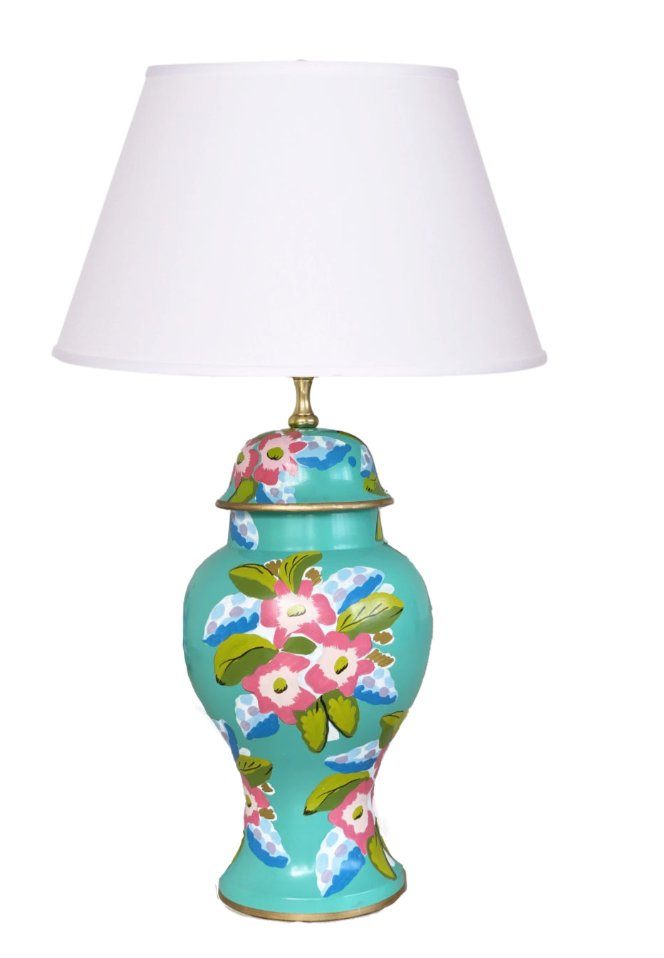 Dana Gibson Elsie Lamp in Turquoise