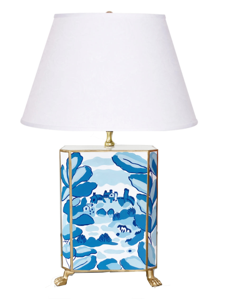Dana Gibson Bristow Lamp, Blue