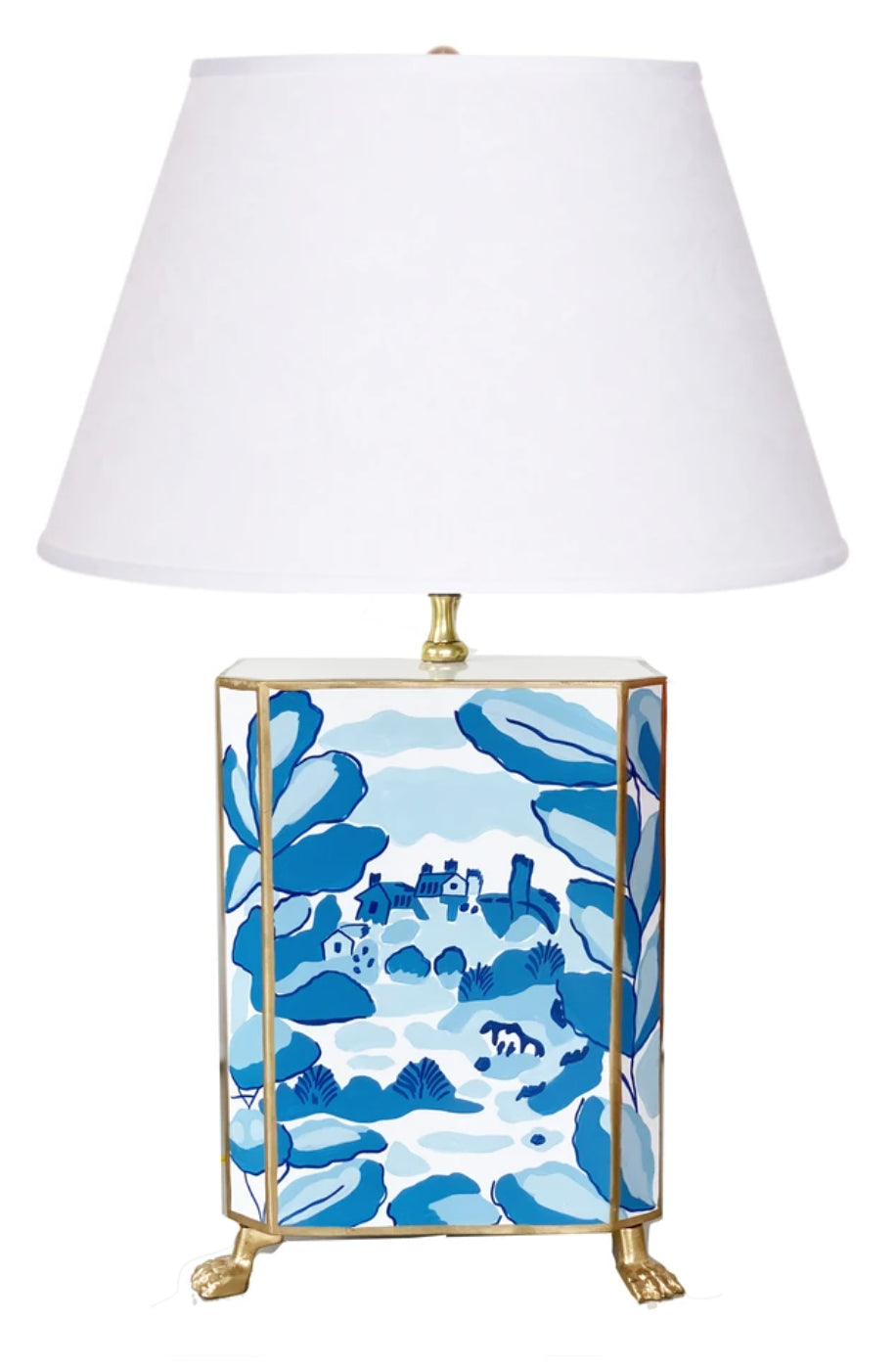 Dana Gibson Bristow Lamp, Blue