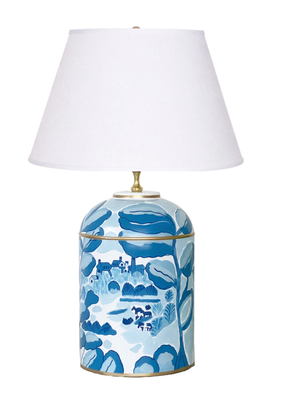 Dana Gibson Bristow Tea Caddy Lamp