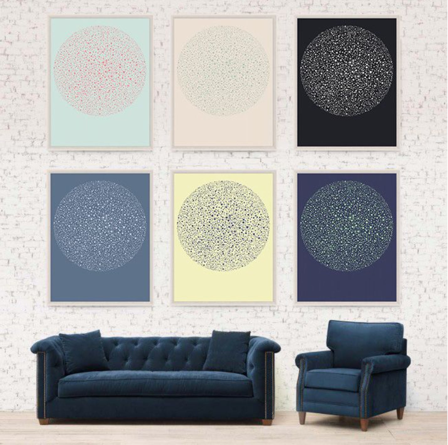 Natural Curiosities Orbus 6 Art in Blue