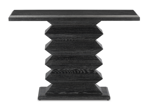 Currey and Company Sayan Black Console Table