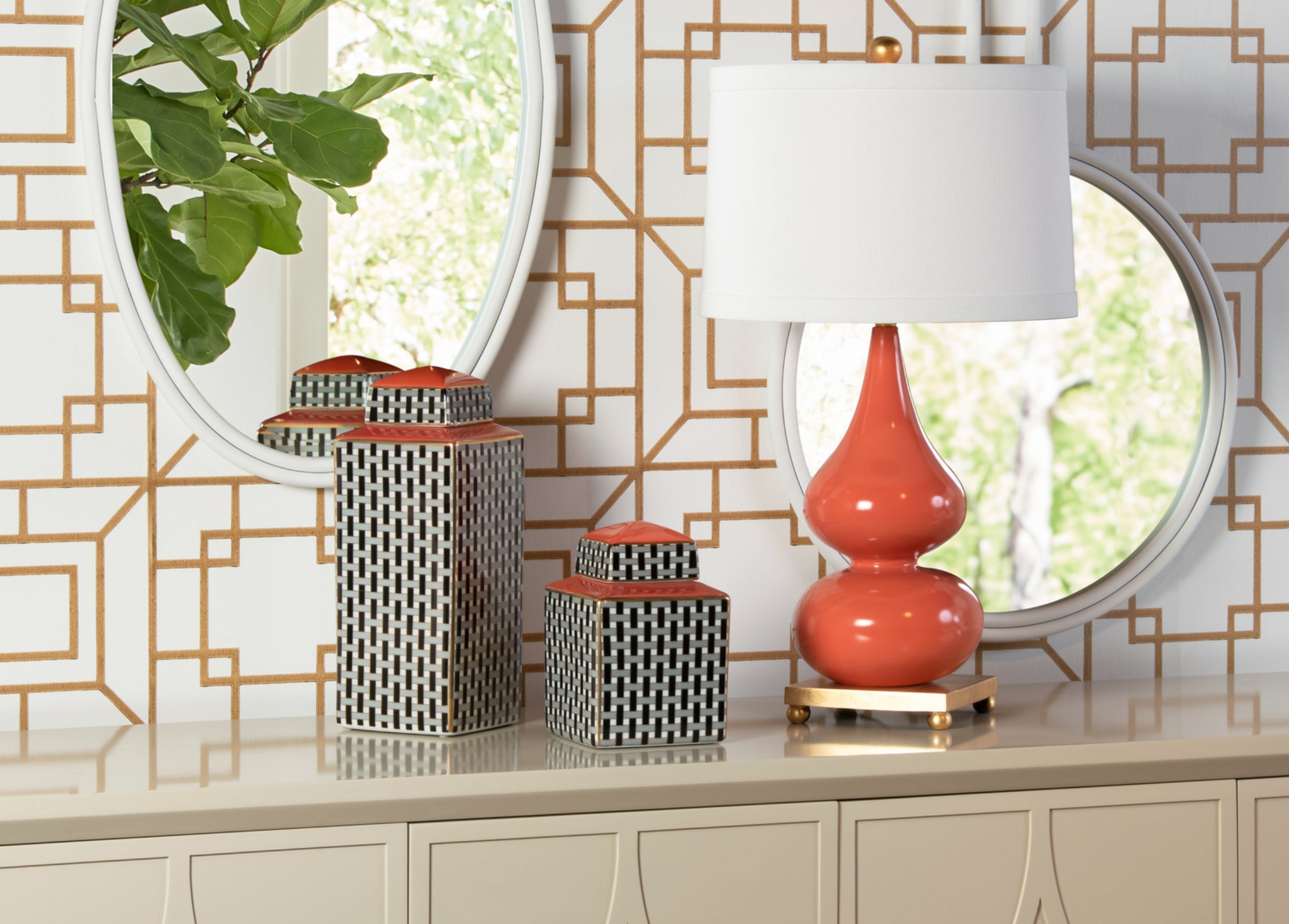 Wildwood Whitney Double Gourd Lamp