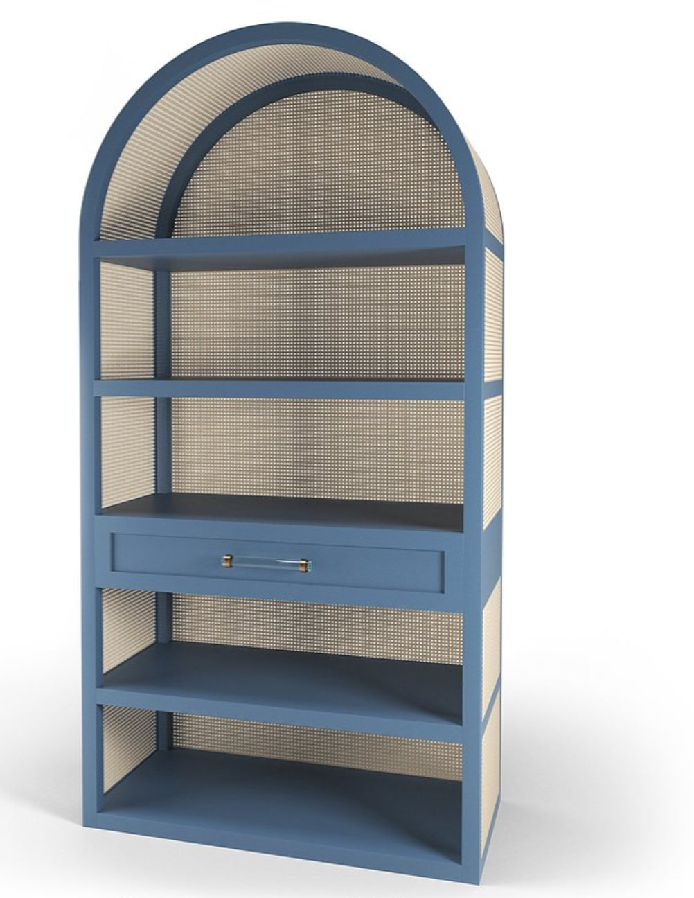 Maggie Cruz Leila Cane Etagere, Citron