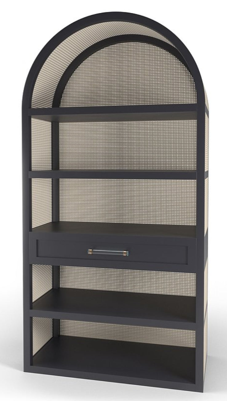 Maggie Cruz Leila Cane Etagere, Citron
