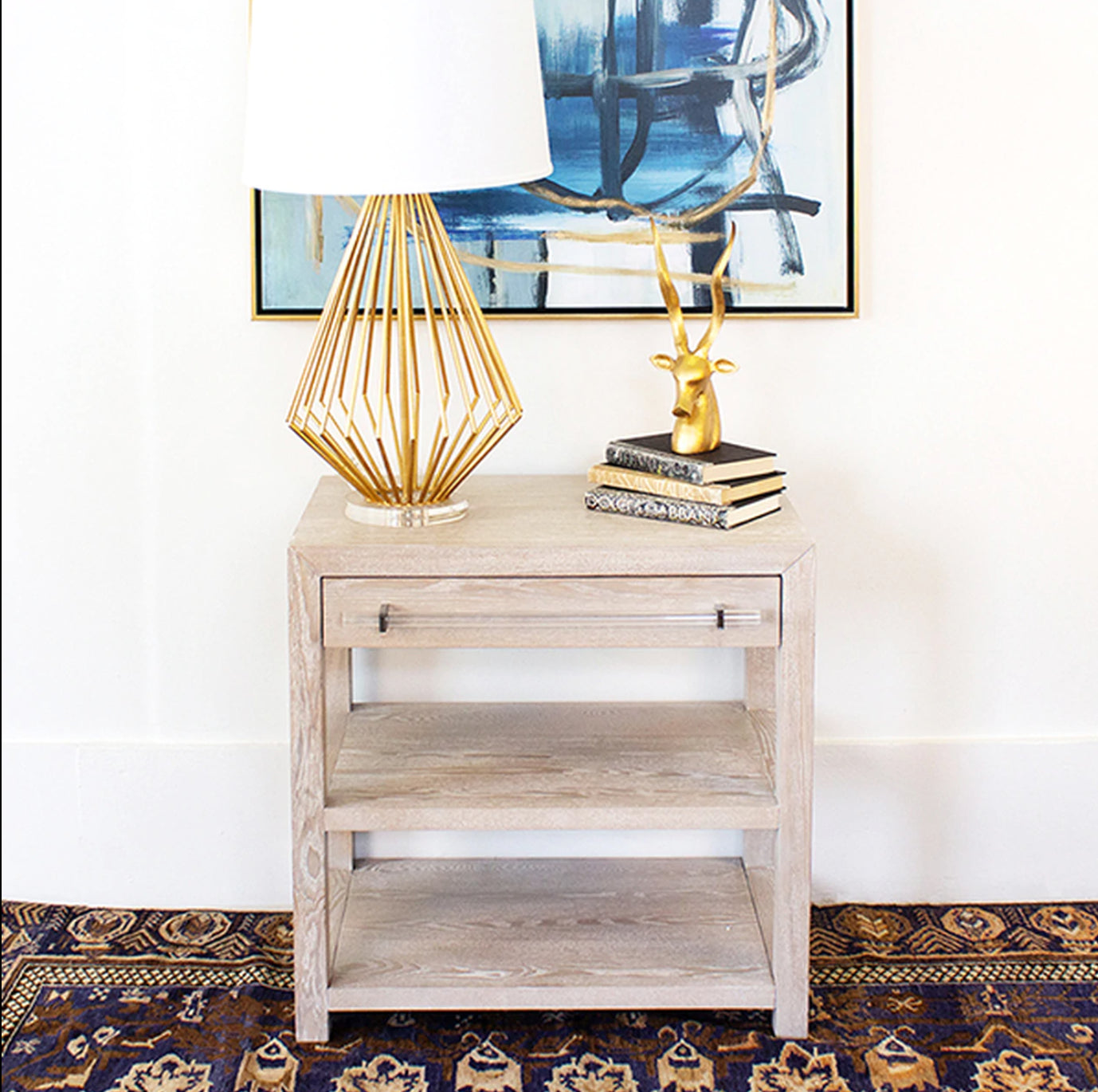 Worlds Away Garbo Side Table