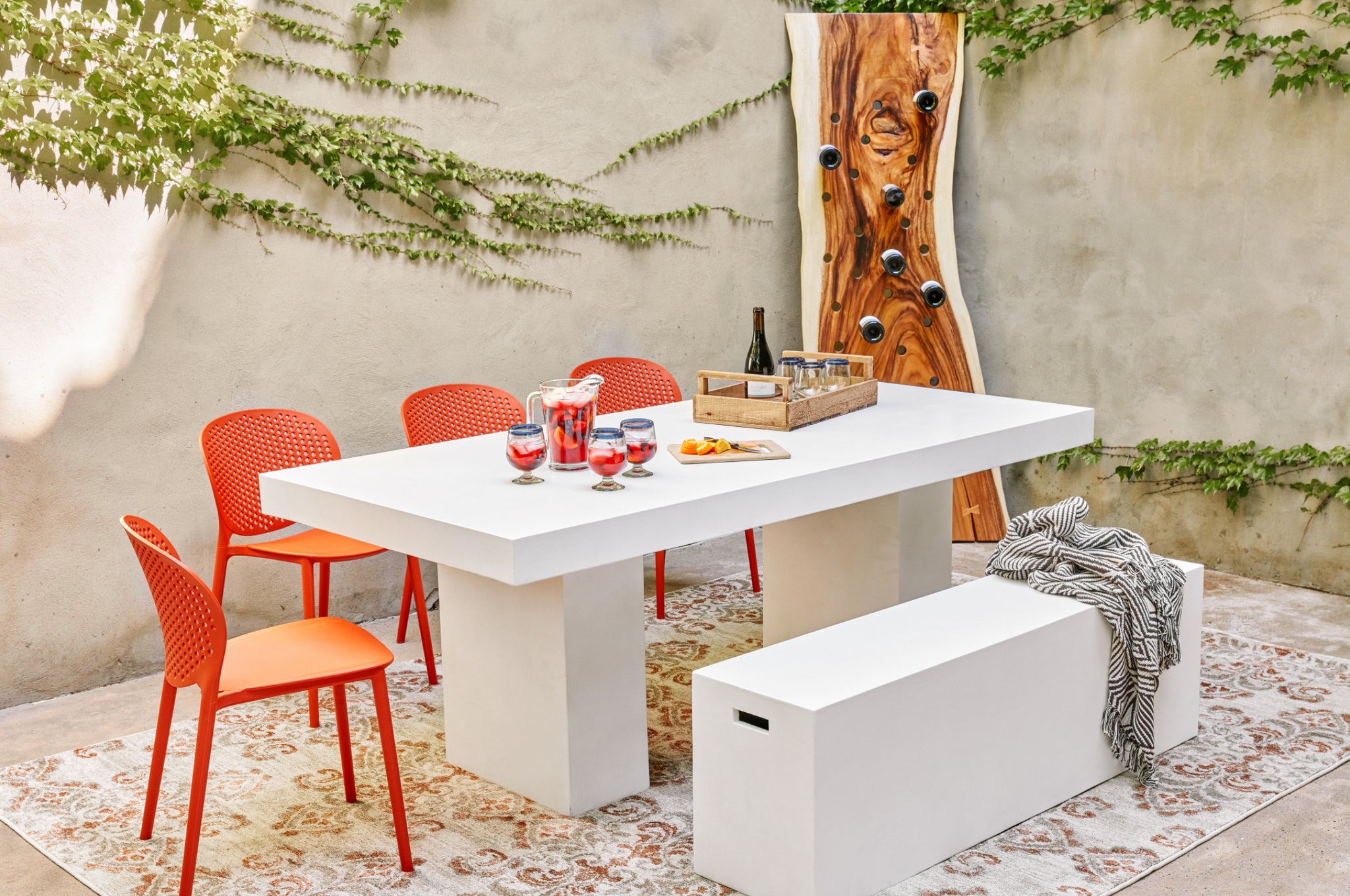 Urbia 7' Elcor Dining Table in Ivory