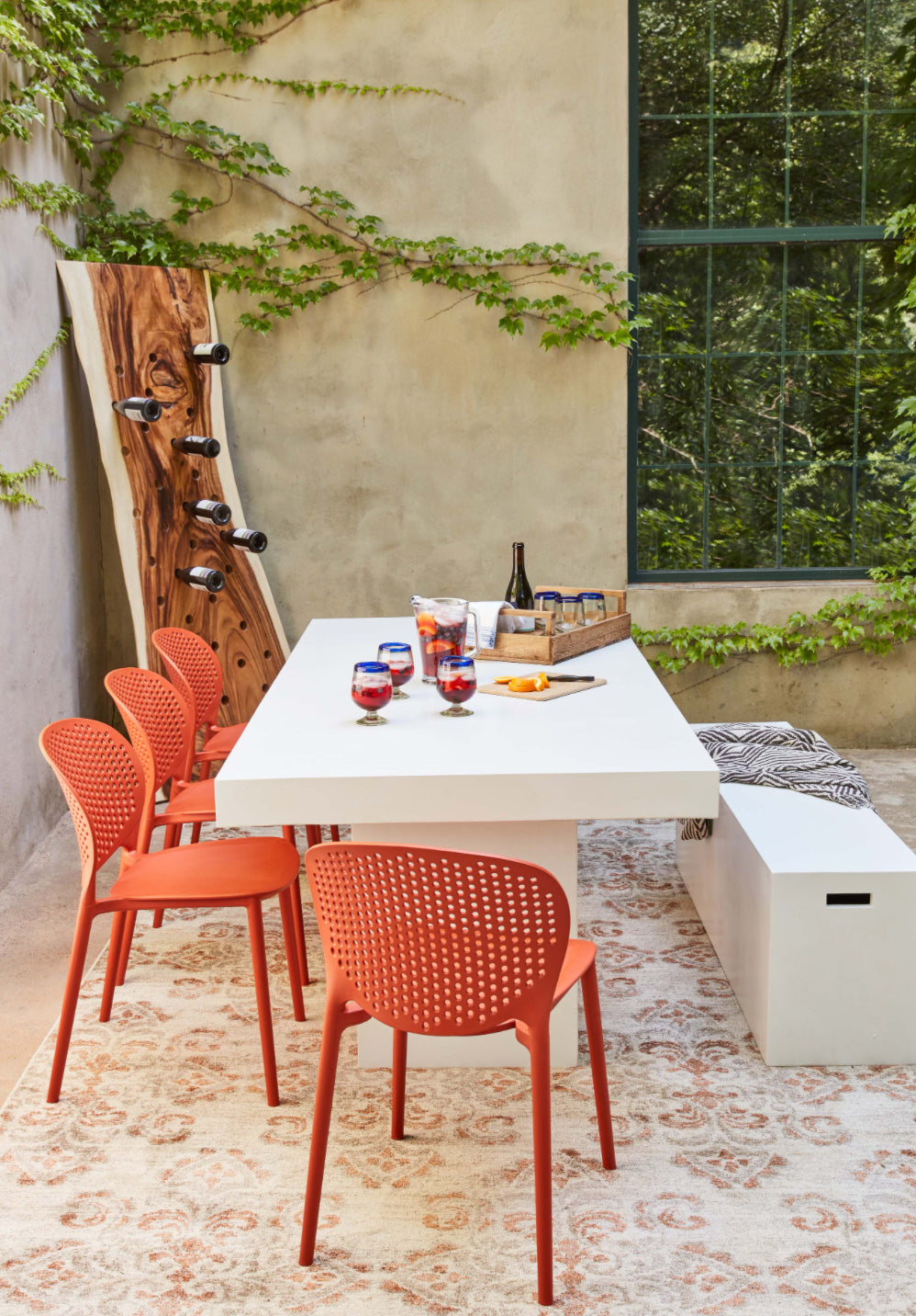 Urbia 7' Elcor Dining Table in Ivory