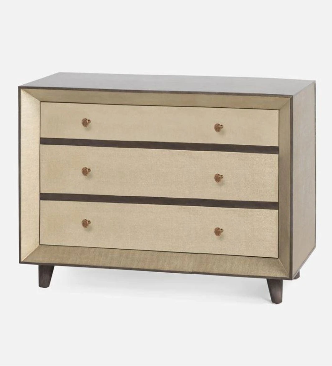 Made Goods Blaine Dresser Champagne Faux Canvas