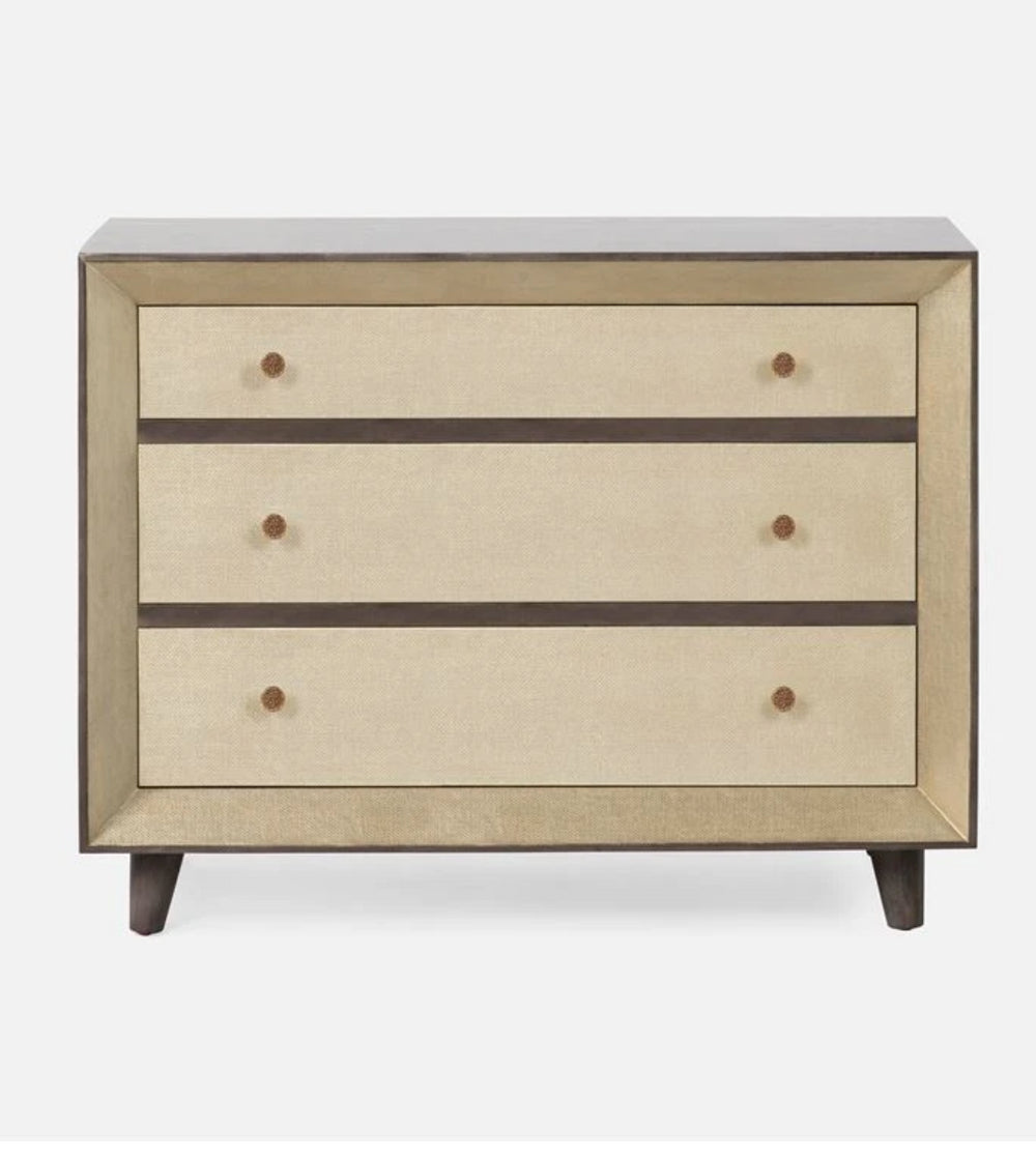 Made Goods Blaine Dresser Champagne Faux Canvas