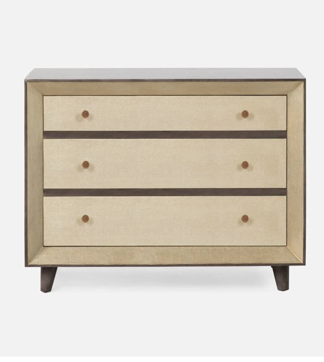Made Goods Blaine Dresser Champagne Faux Canvas