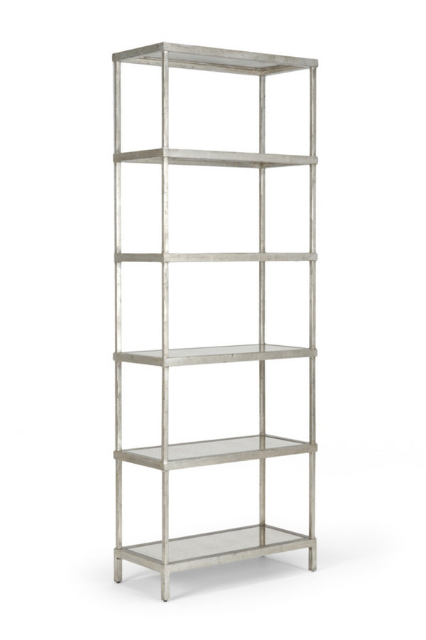 Chelsea House Etagere Bookcase, Silver