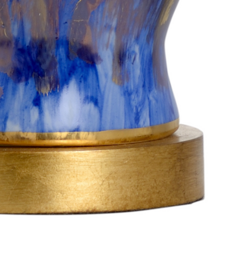 Chelsea House Fire Vase Lamp in Blue