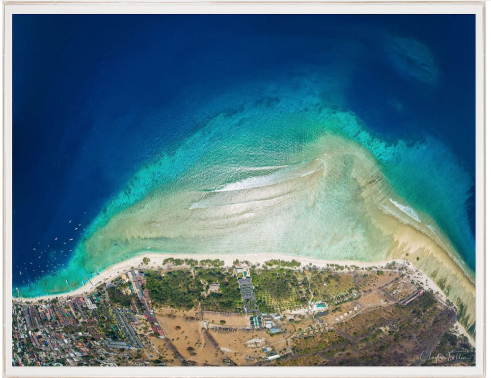 Natural Curiosities Folden 'Shallows' Aerial Photograph