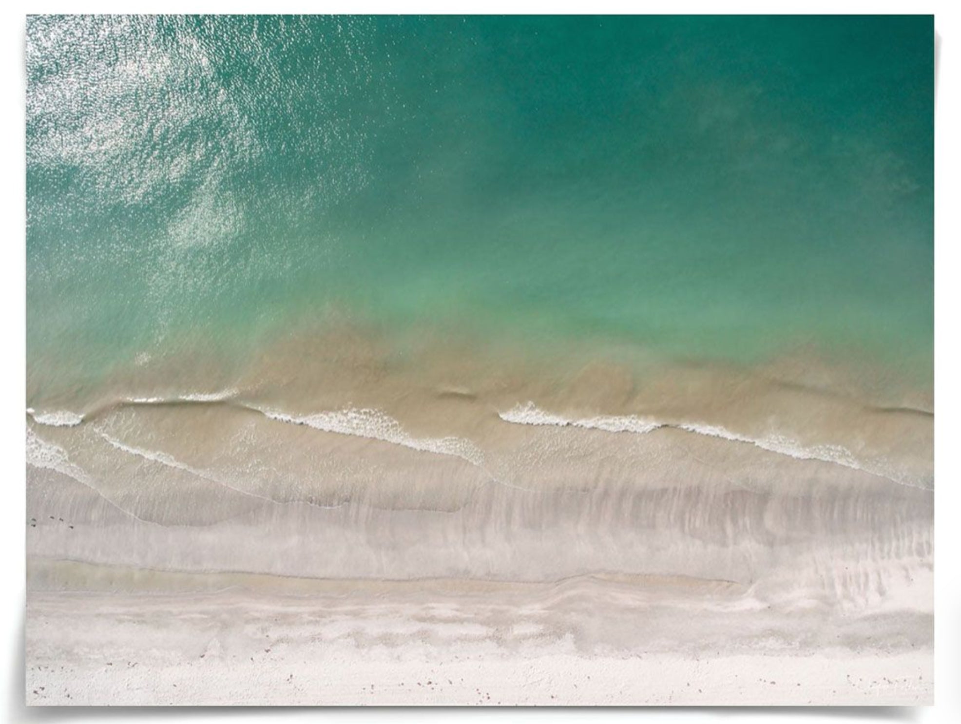 Natural Curiosities Folden, No. 4 Beach Aerial Photograph