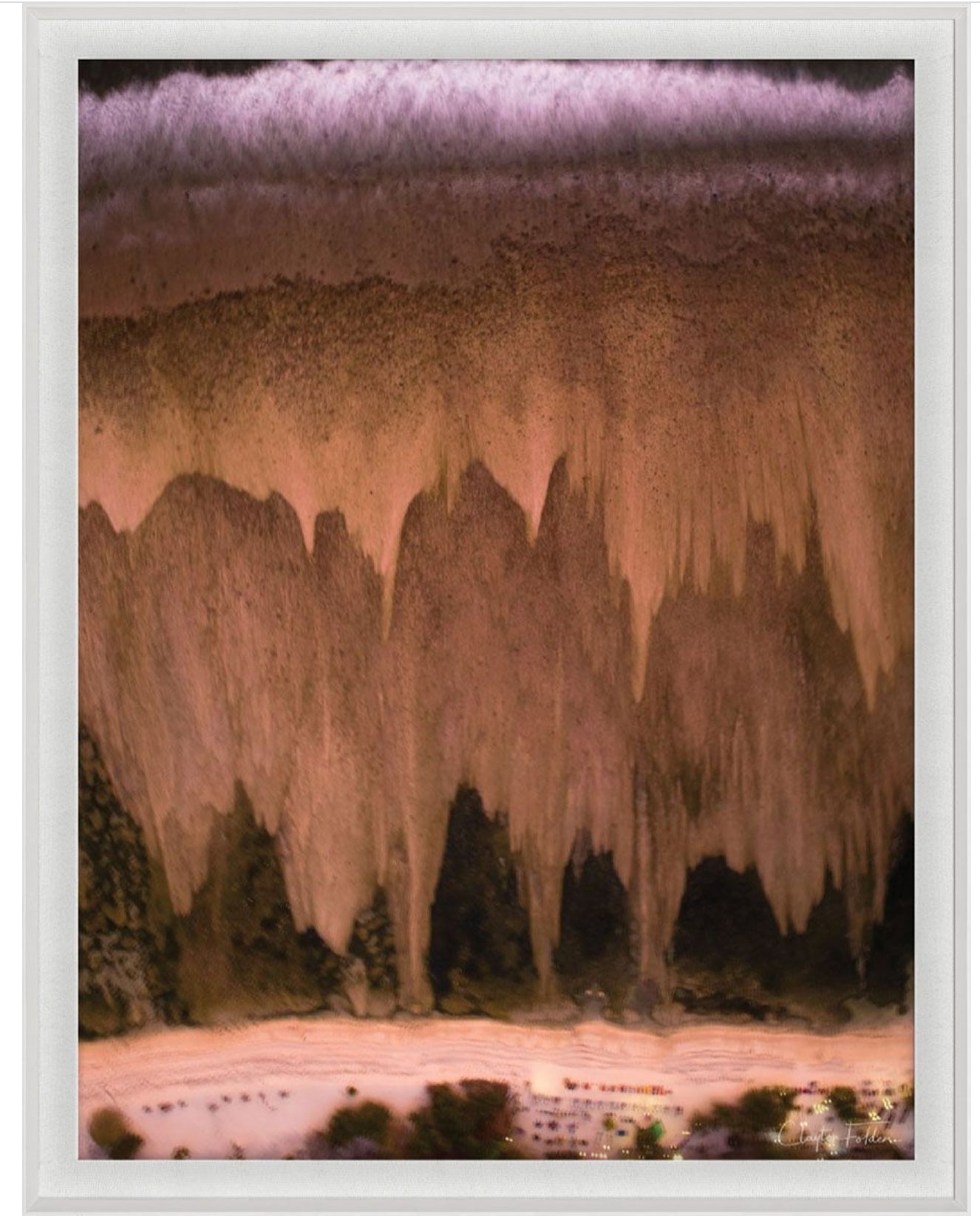 Natural Curiosities Folden Drip, Aerial Photograph