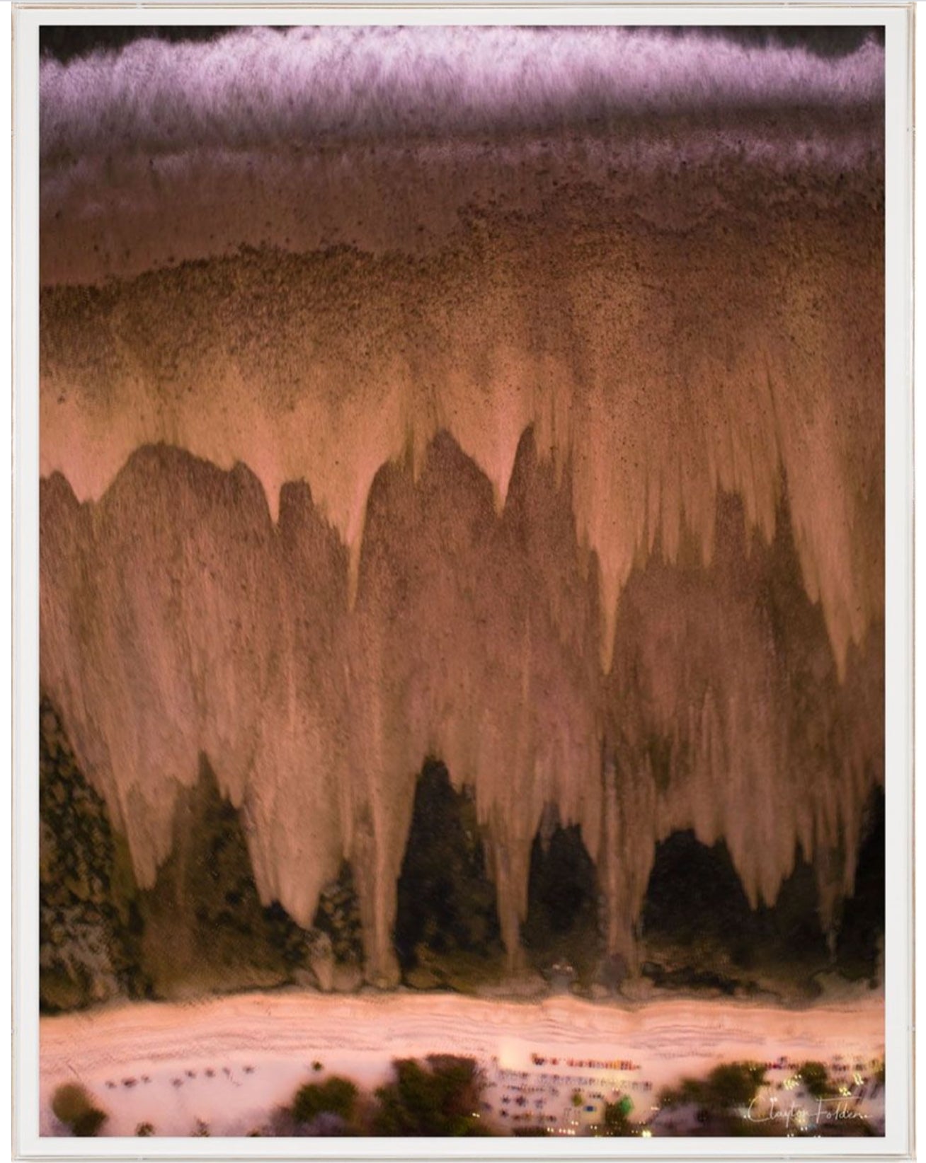 Natural Curiosities Folden Drip, Aerial Photograph