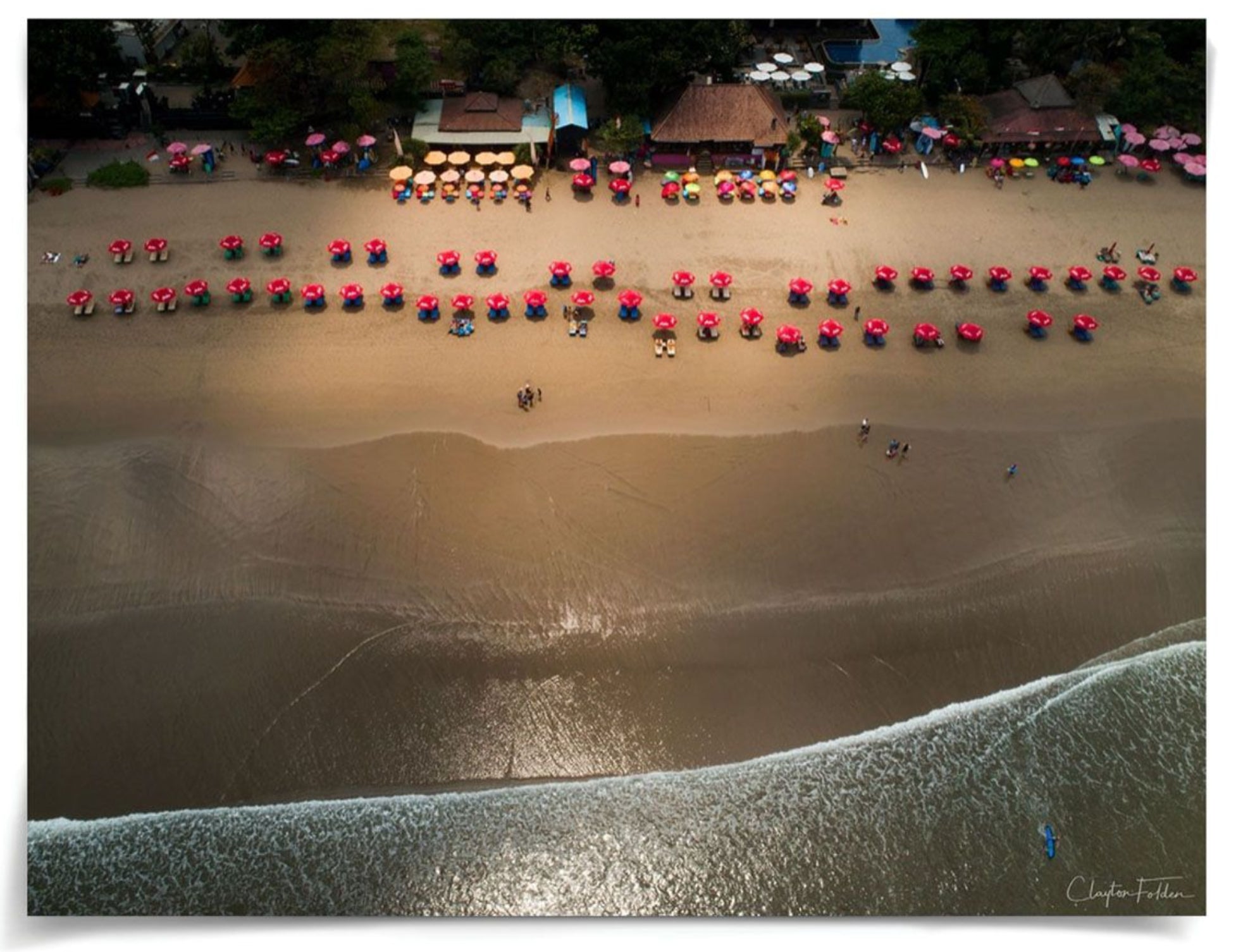 Natural Curiosities Folden, Umbrellas Aerial Photograph