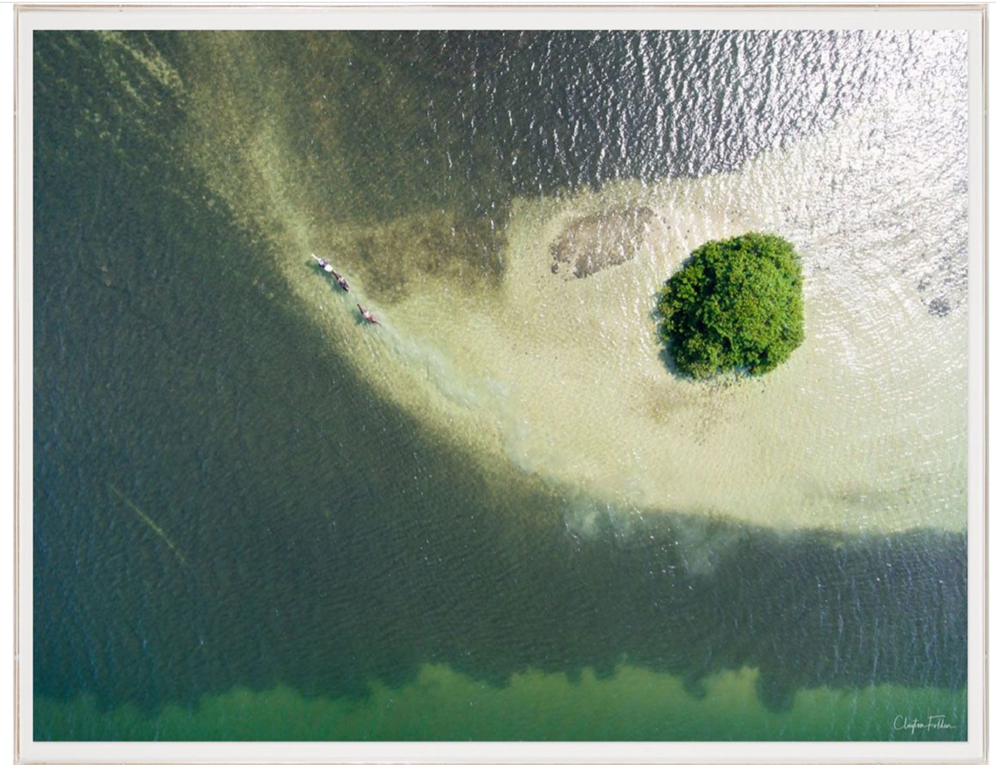 Natural Curiosities Folden No. 6 Aerial Photograph