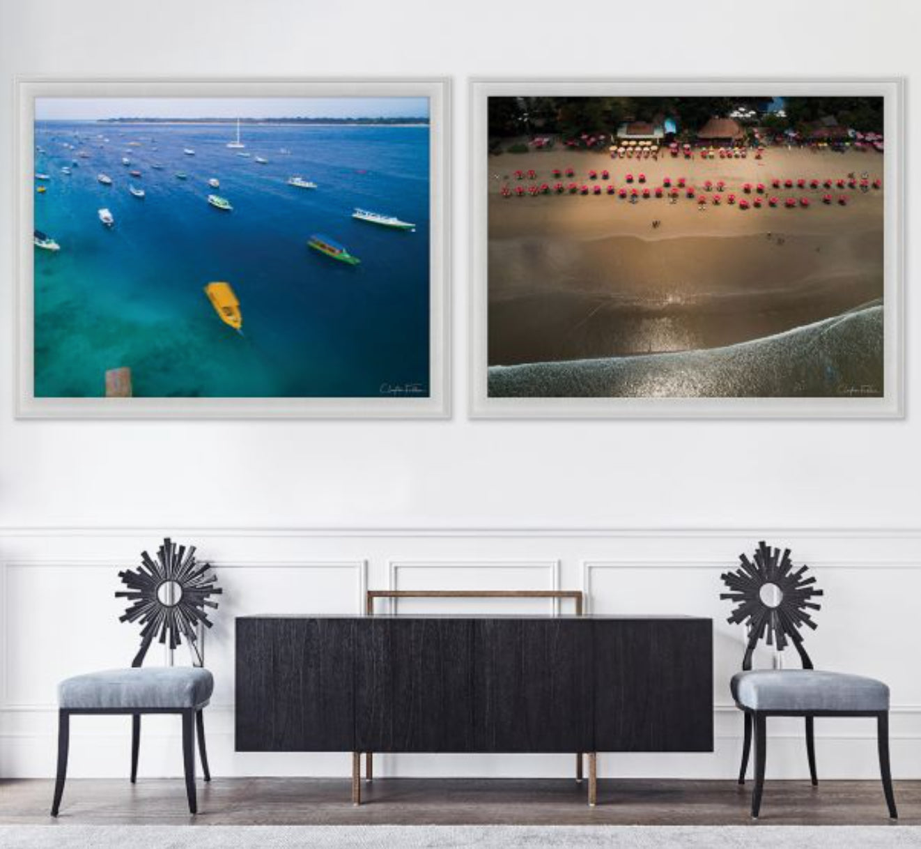 Natural Curiosities Folden, Umbrellas Aerial Photograph