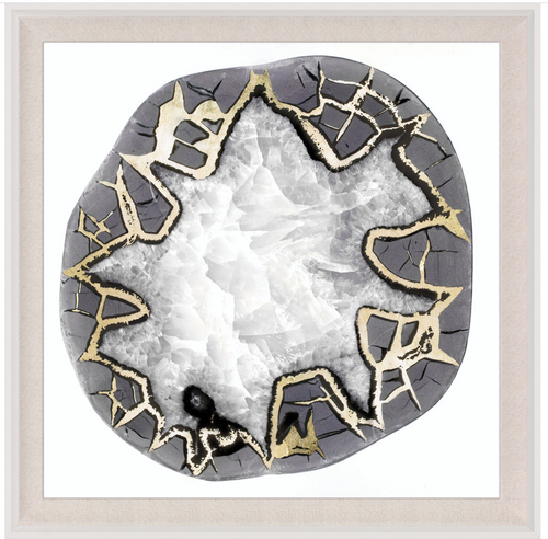 Natural Curiosities Black and White Geode No. 4 Art
