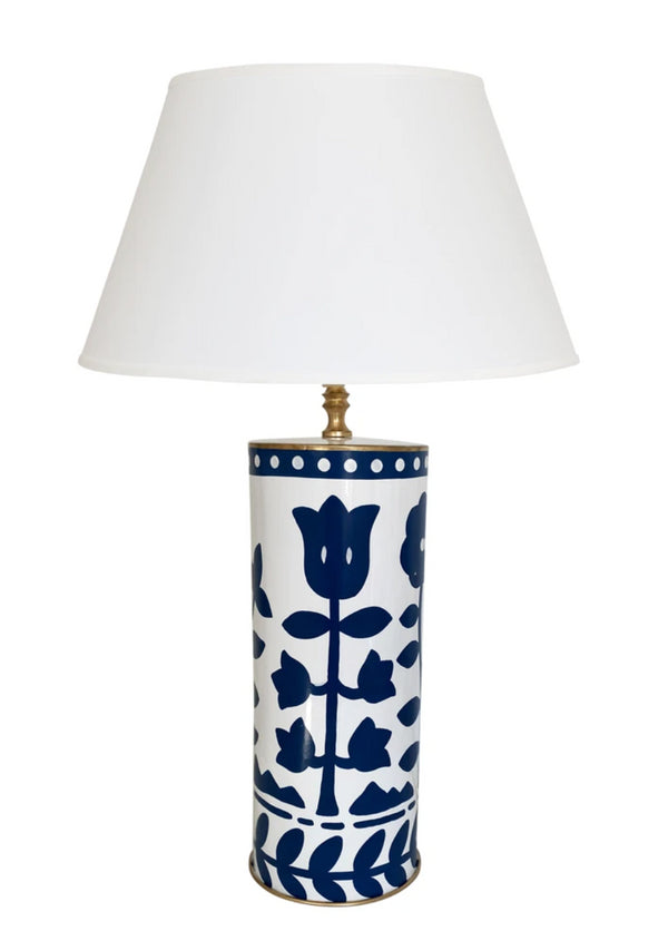 Dana Gibson Bertrams Lamp in Navy Blue