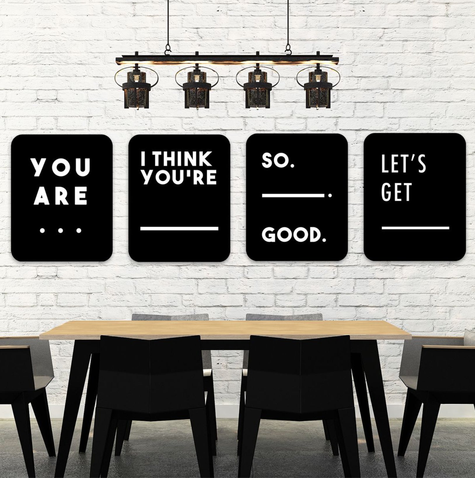 Natural Curiosities "Let's Get......" Quote Art