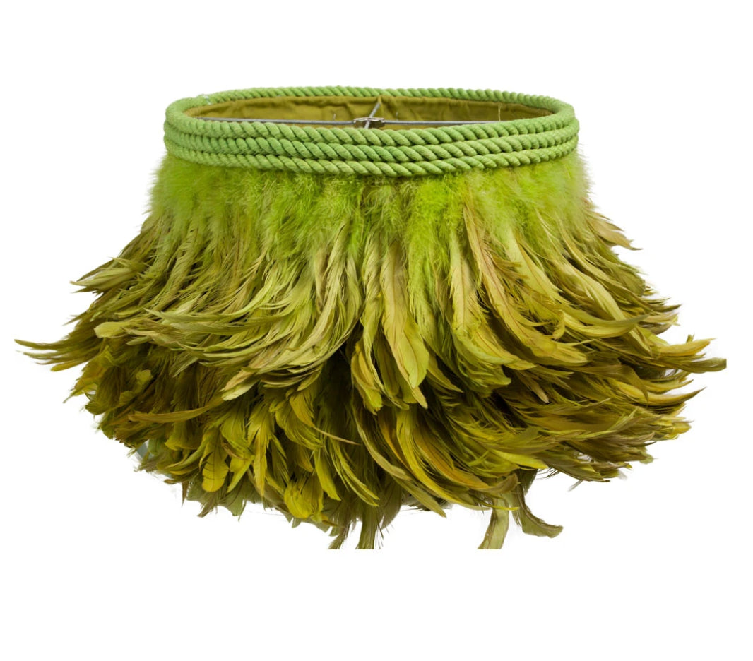 Jamie Dietrich Feather Chandelier, Teal