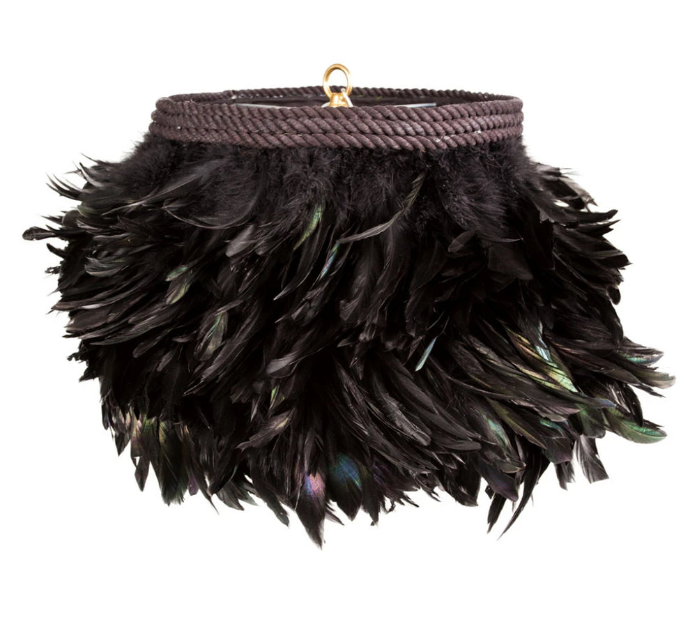 Jamie Dietrich Feather Pendant Light, Black