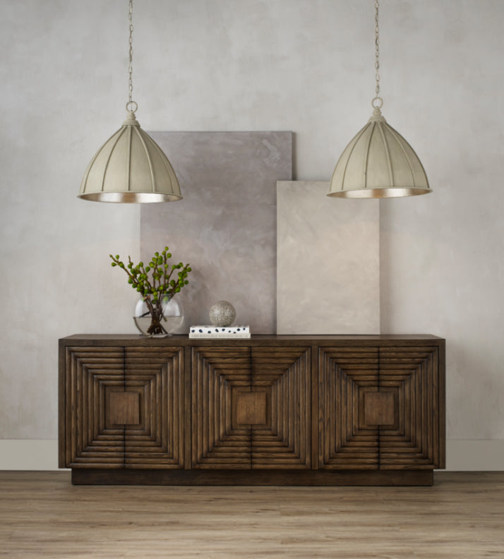 Currey and Company Morombe 84'' Wide Oak Wood Credenza