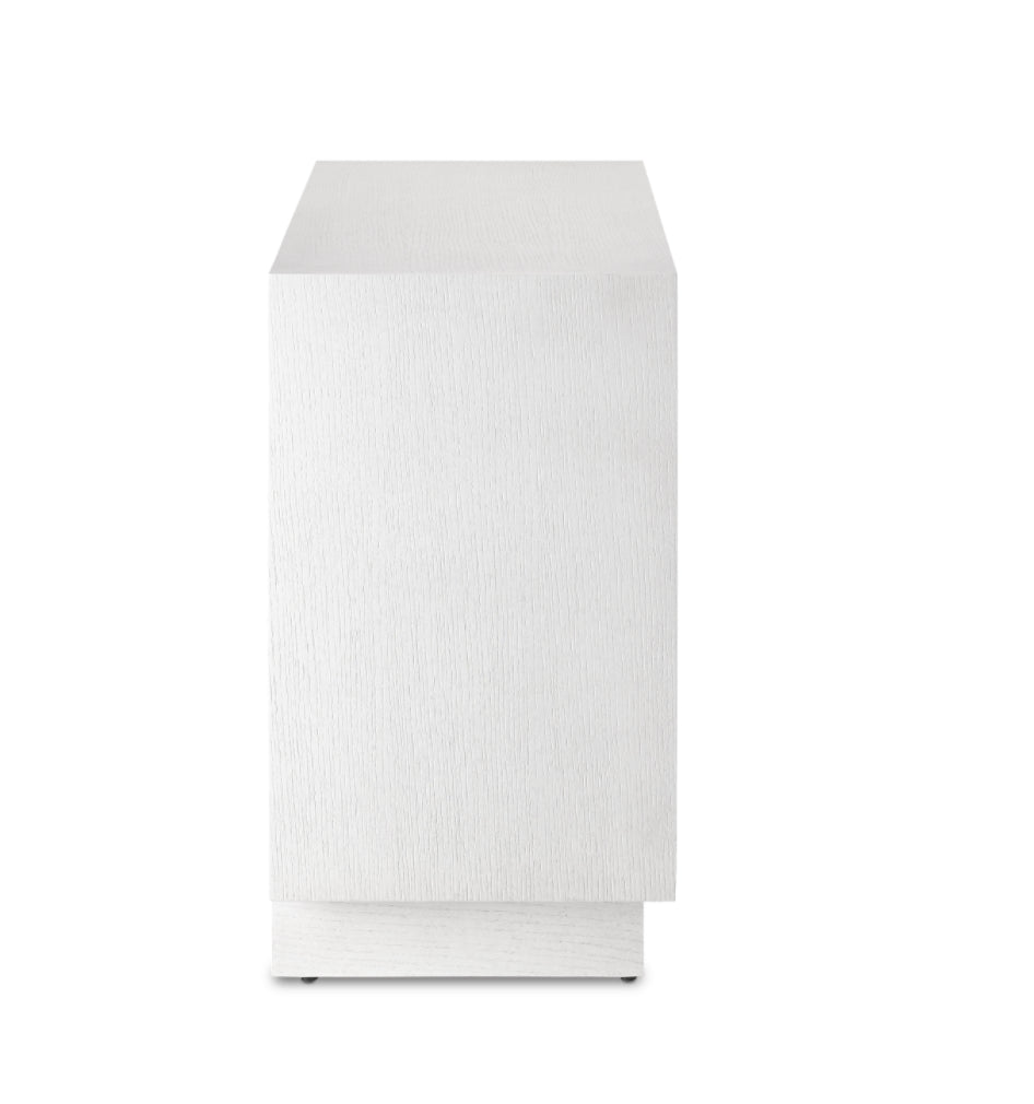 Currey and Company Morombe Carved Wood Cabinet