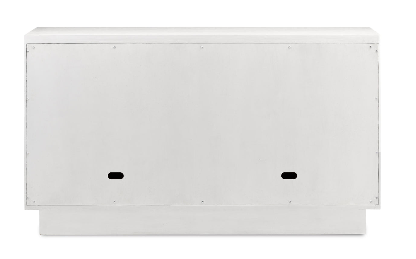 Currey and Company Morombe Carved Wood Cabinet