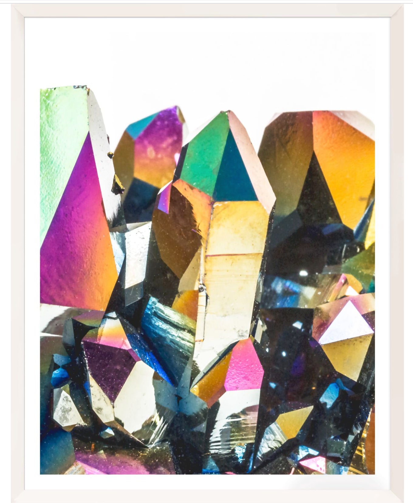 Natural Curiosities Iridescent Geode Art