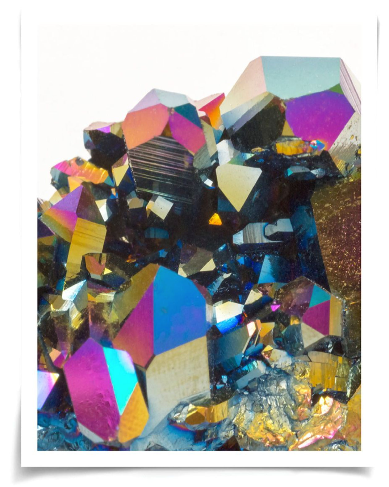 Natural Curiosities Iridescent Geode Art