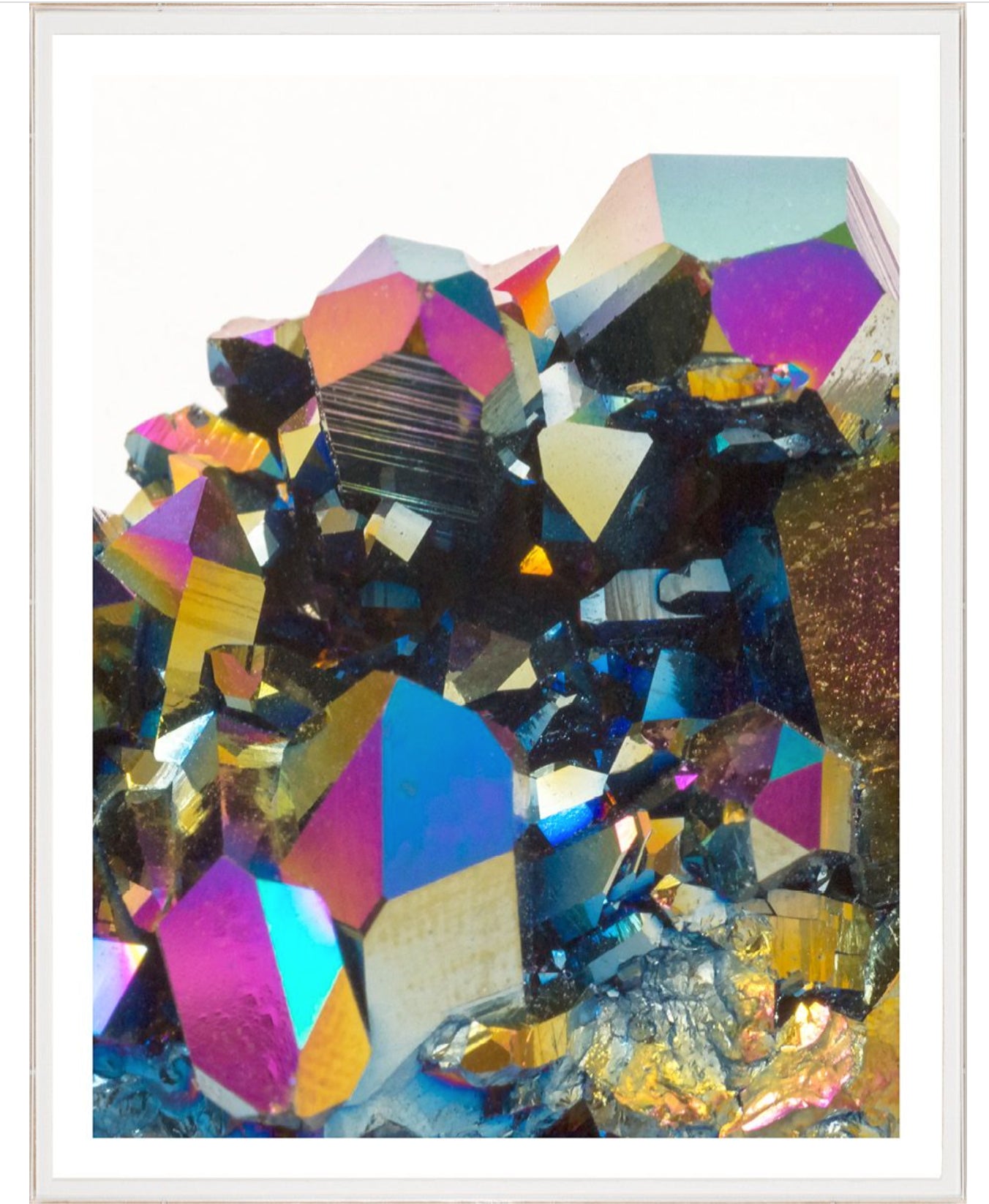 Natural Curiosities Iridescent Geode Art