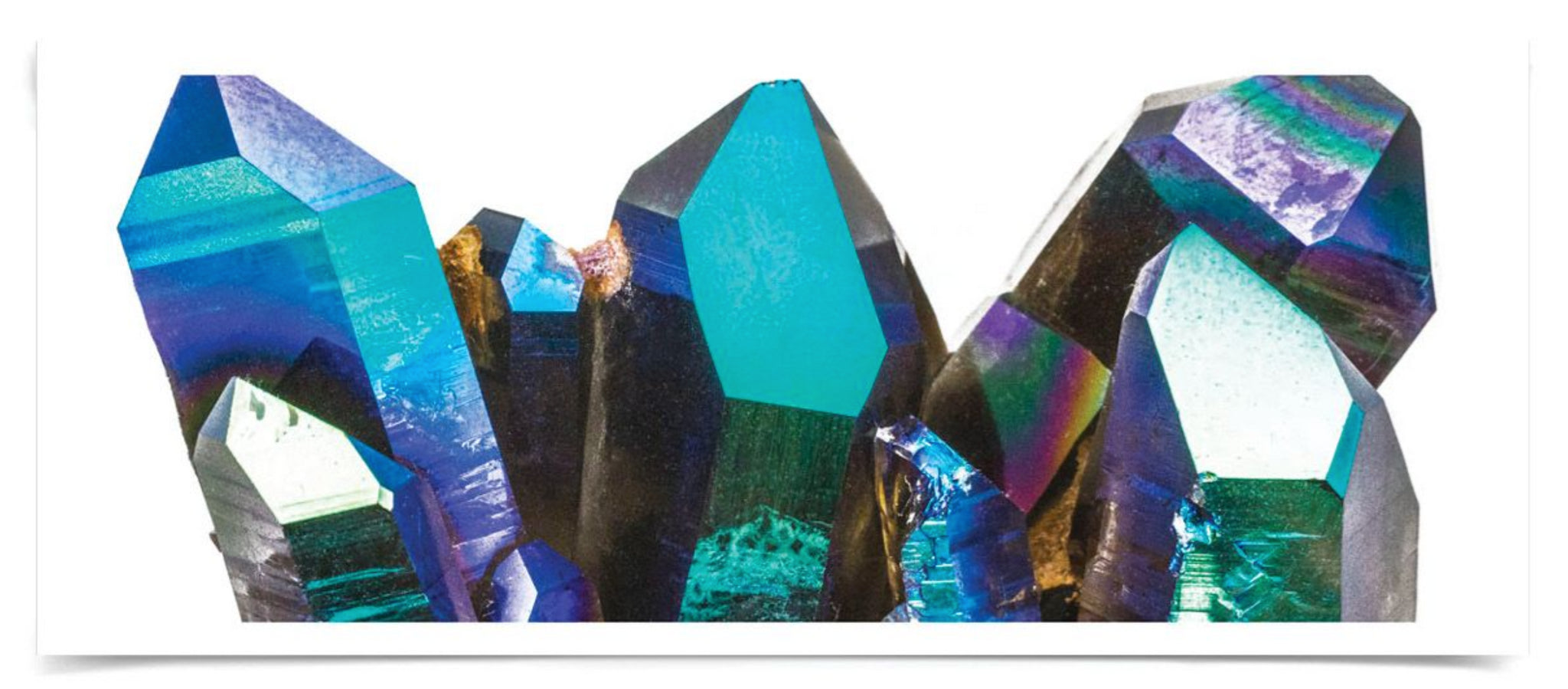 Natural Curiosities Iridescent Geode Art