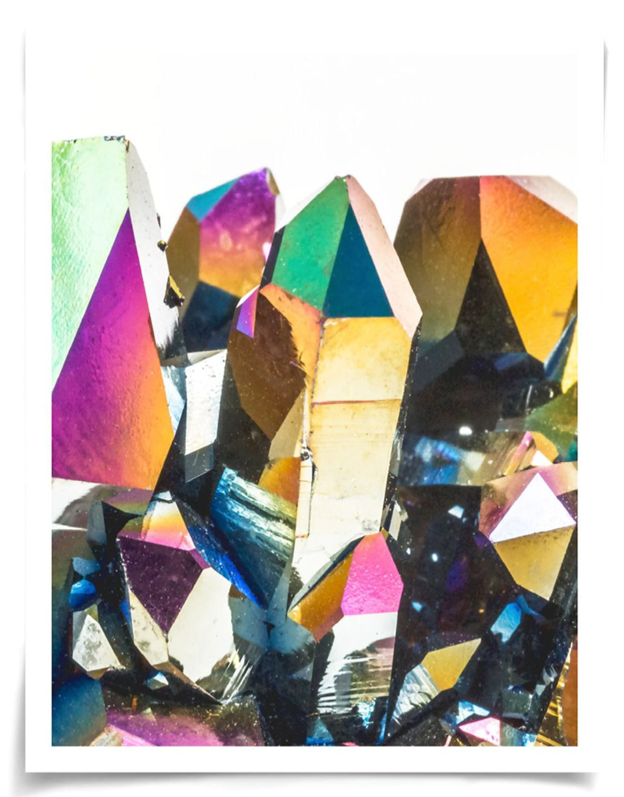 Natural Curiosities Iridescent Geode Art