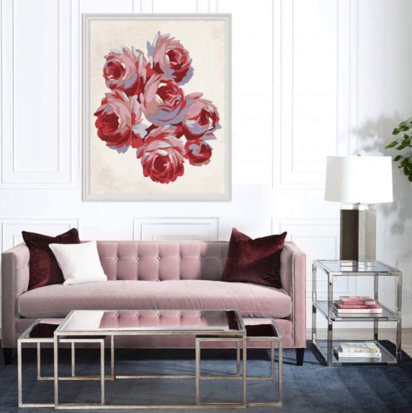 Natural Curiosities Gallini Rose Textile Wall Art