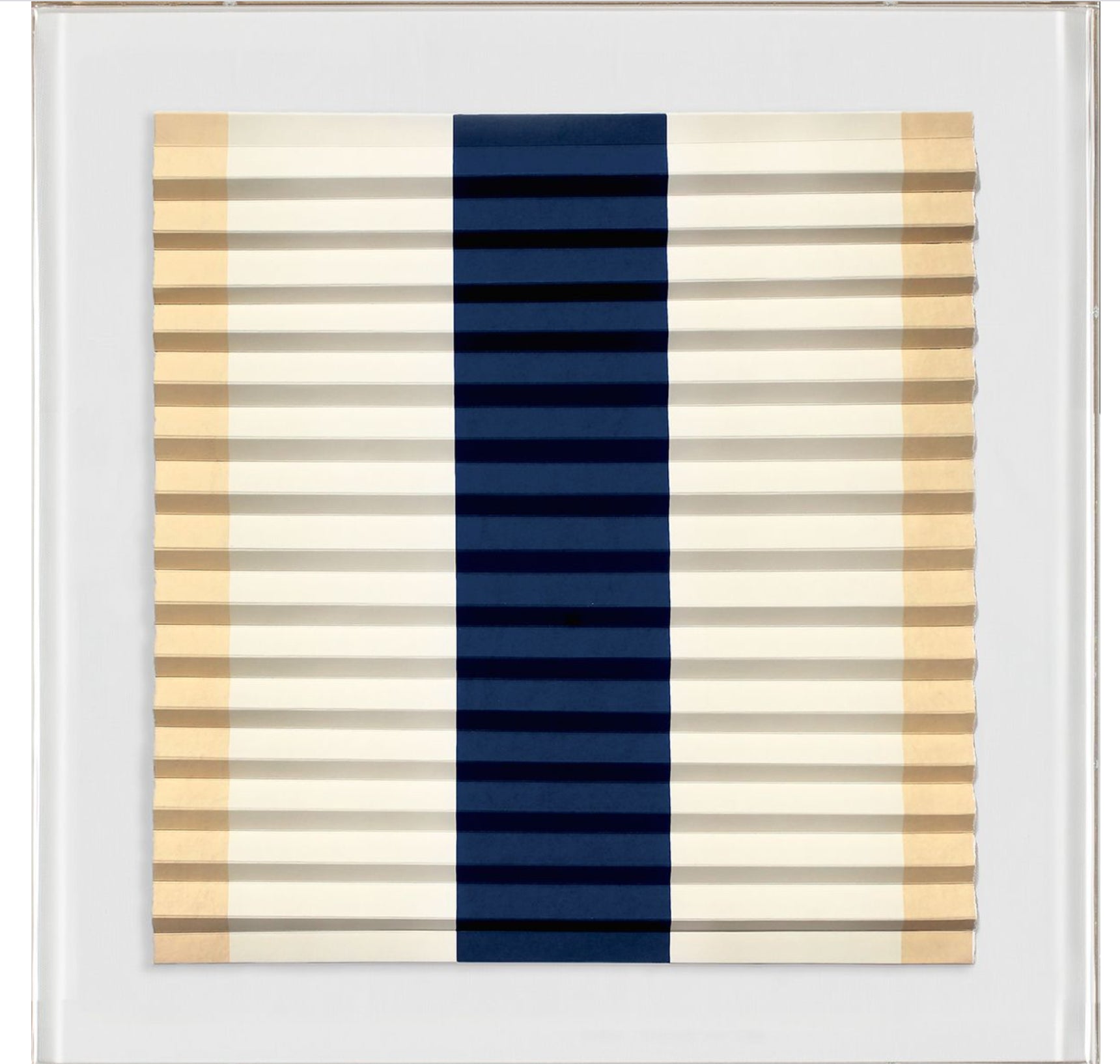 Natural Curiosities Linear Folded Dreams 4, Blue