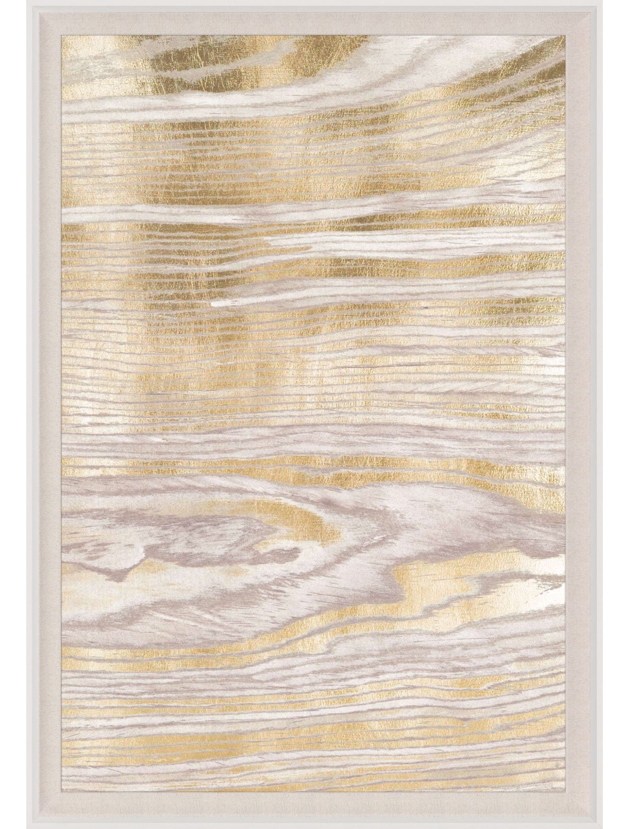 Natural Curiosities Gold Wood Grain Wall Art