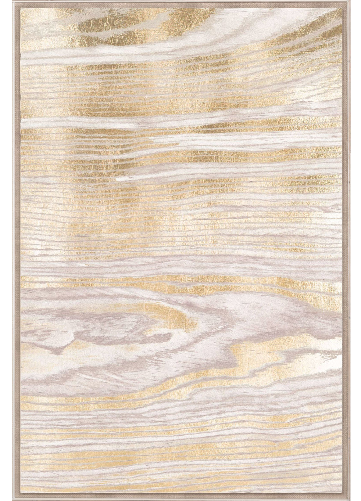 Natural Curiosities Gold Wood Grain Wall Art