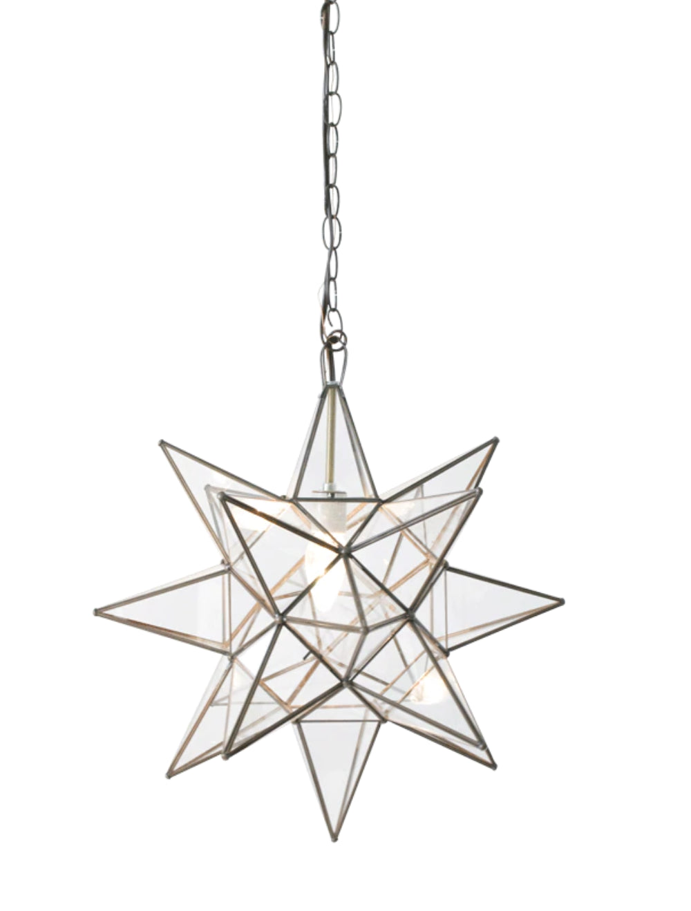 Worlds Away Clear Star Chandelier in Various Sizes