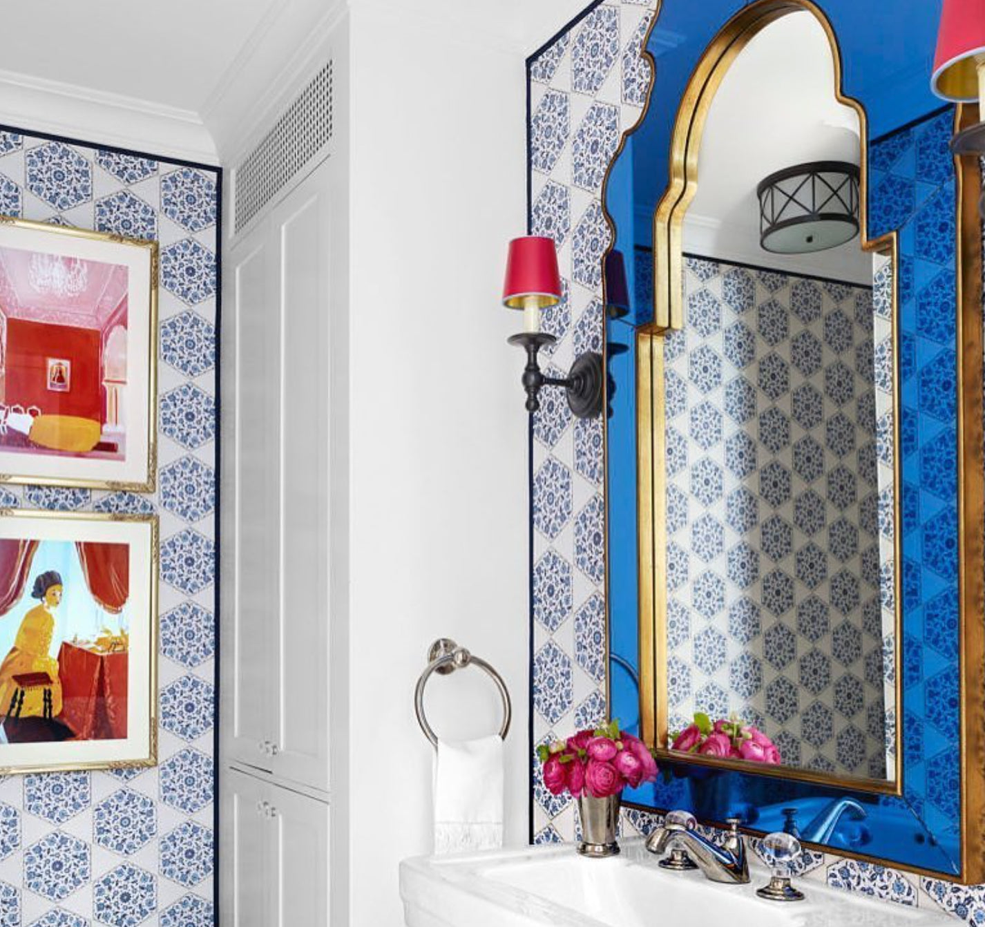 Sapphire Blue Mirror by Bunny Williams for Mirror Home