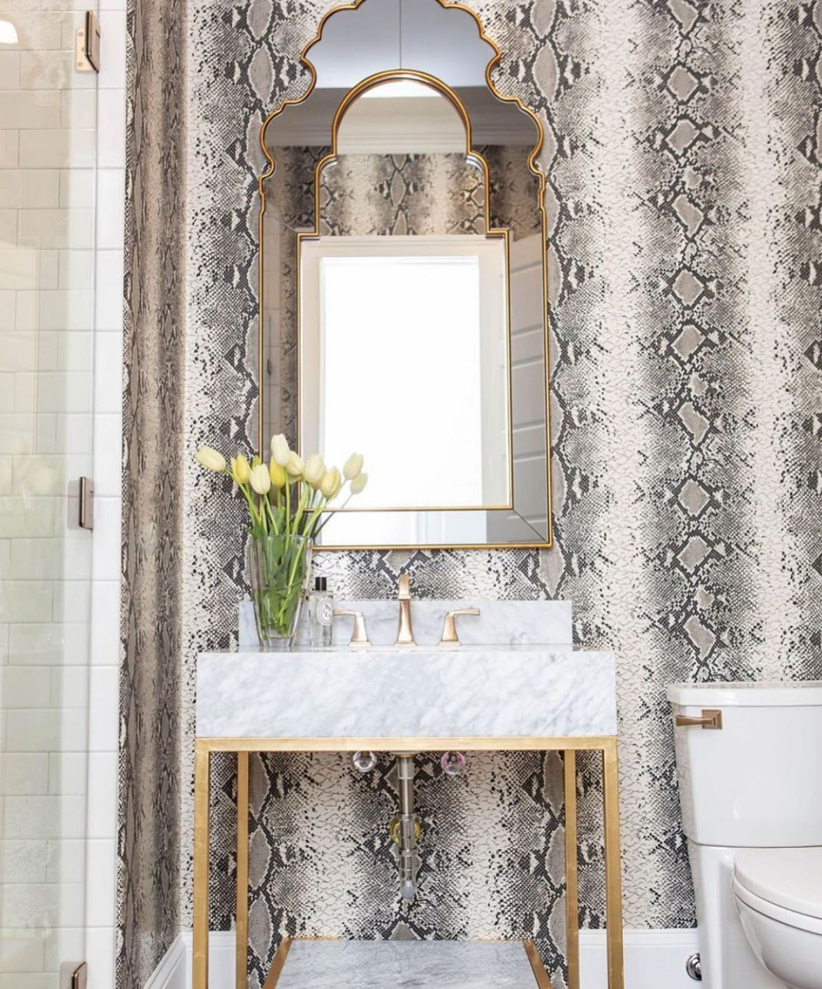 Mirror Home Bunny Williams Distressed Gold Leaf Wall Mirror