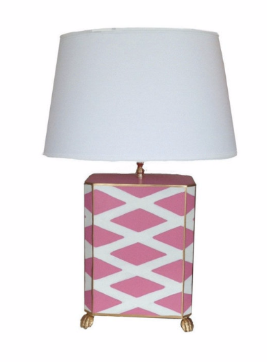 Dana Gibson Parthenon Lamp in Pink