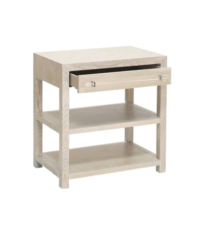 Worlds Away Garbo Nightstand With Acrylic Hardware
