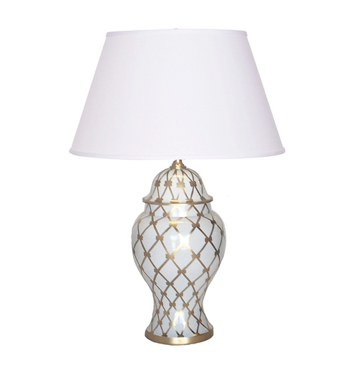 Dana Gibson French Twist Table Lamp, Gold