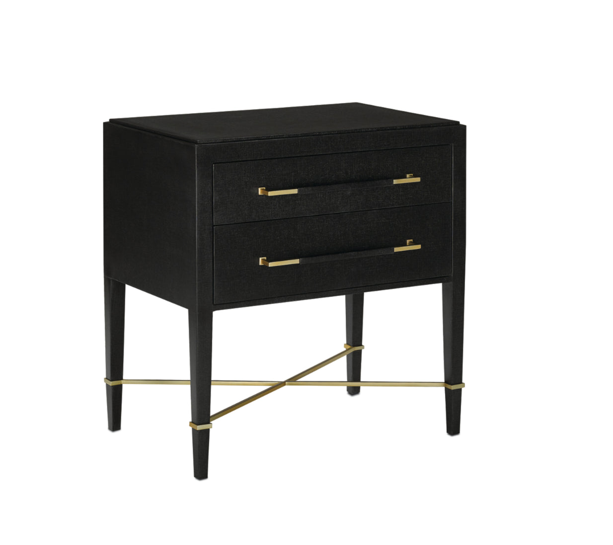 Verona Black Nightstand or Chest by Currey and Company